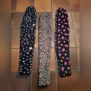 Girls Thick Fleece Leggings